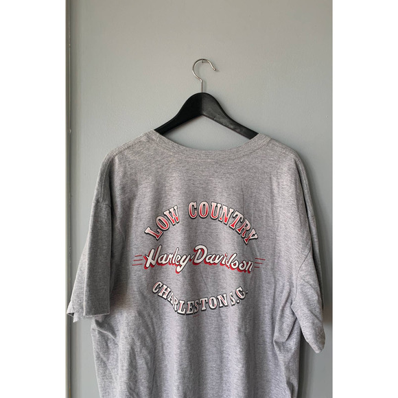 Gray Harley-Davidson Charleston South Carolina Low Country T-shirt Mens XXL 2XL - Picture 4 of 7